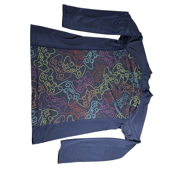 Lands' End Childs Game Controllers Swim Shirt Long Sleeved - Picture 1 of 3